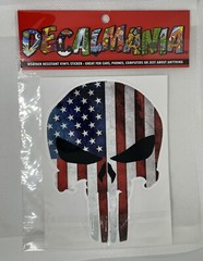 Punisher Skull Decal American Flag Sticker Truck Car Military Army Vinyl