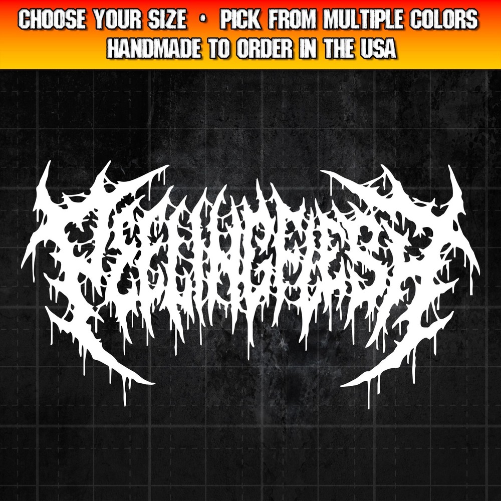 Peeling Flesh Decal for Cars, Trucks, Laptops, Death Metal Decal Sticker