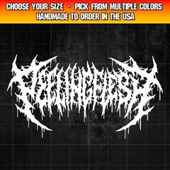 Peeling Flesh Decal for Cars, Trucks, Laptops, Death Metal Decal Sticker