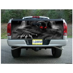 T23 SKELETON SKULL Tailgate Wrap Vinyl Graphic Decal Sticker LAMINATED