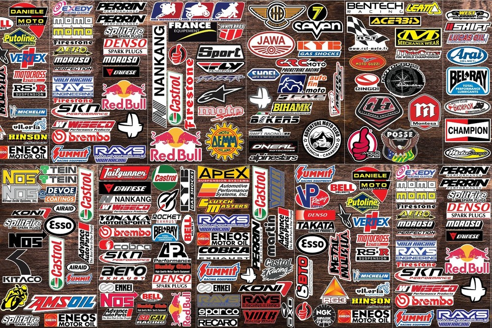 Random Lot Set of 20 Motorcycle Motocross Decals Racing ATV UTV Dirt Bike XTRA