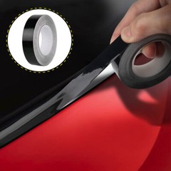 2cm*10M Car Window Trim Vinyl Film Door Waistline DIY Sticker Accessories Black