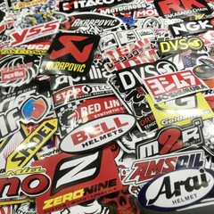 120Pcs Mixed Stickers Motocross Motorcycle Car ATV UTV Racing Helmet Decals Lot