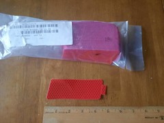 100 Amber/Red 4.5″x1.5″ Rectangle High Visibility Reflective Stick-On Reflector