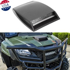 Sport Carbon Fiber ATV UTV Front Hood Scoop Air Flow Vent Bonnet Cover Universal