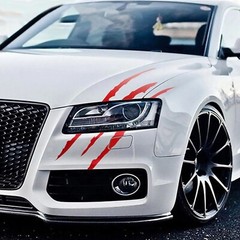 Car Monster Claw Scratch Vinyl Sticker For Car Decal Hood Headlight Decoration