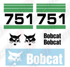 Bobcat 751 Skid Steer Set Vinyl Decal Sticker – Aftermarket