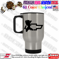 Sexy Chevy Hot Girl Car Truck Window Wall Vinyl Decal Sticker.