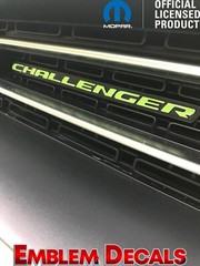 Dodge Challenger Grill Emblem Decal 2015 2016 2017 2018 2019 2020 2021 2022 2023