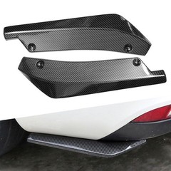 Carbon Fiber Rear Bumper Fin Diffuser Splitter Canard Lips Fit Honda civi H