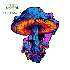 EARLFAMILY 5.1″ Mushroom Car Stickers Creative Truck SUV Laptop Suitcase Decals