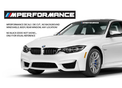 BMW MPerformance Side Windshield Body Hood Fender Window Sticker Graphic – 20″ W