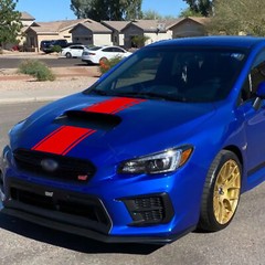 50″x 10″ Car Hood Stripe Sticker Auto Racing Body Side Vinyl Decal Decoration