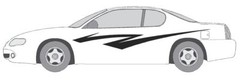 DECAL #A985 VINYL GRAPHIC AUTO SUV VEHICLE CROSS OVER MODERN TRUCK VAN CAR SEMI