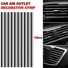 10X Car Truck Air Conditioner Outlet Vent Decoration Strip Interior Accessories