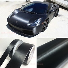 Bubble Free Entire Car Satin Brushed Metal 3D Texture Vinyl Wrap Sticker – ABUS