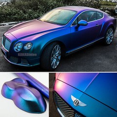 PUR Blue Chameleon Full Car Wrap Satin Chrome Pearl Metal Vinyl Decal Sticker AX