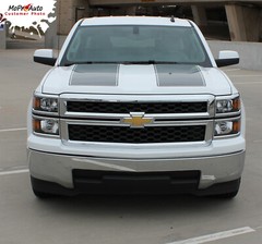 2014-2015 Chevy Silverado RALLY 1500 3M Pro Vinyl Hood Tail Stripe Decal Graphic