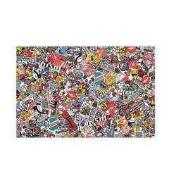 Self-adhesive Car Sticker Bomb Wrap Sheet Panda Cartoon Graffiti Decal 50x152cm