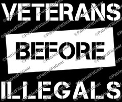 Veterans Before Illegals,Support Our Troops,We The People,Custom Vinyl Decal