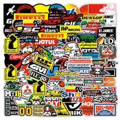 130Pcs Mixed Stickers Motocross Motorcycle Car ATV Racing Bike Helmet Decals Lot
