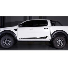2x 4×4 Racing Style Graphics Black Car Truck Side Door Vinyl Decal Decor Sticker