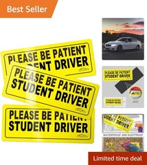 Magnetic Student Driver Signs – High Visibility Safety Stickers for New Drivers