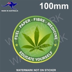 WEED STICKER DOPE CANNABIS MEDICAL MARIJUANA EDUCATE LEGALIZE IT 4:20