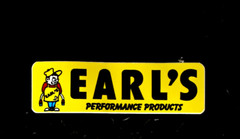 Vintage Earl’s Performance products decal 6×2 inch