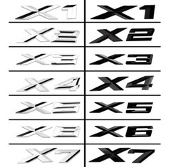 AUTO CAR 3D ABS REAR TRUNK EMBLEM BADGE NAMEPLATE LETTER NUMBERS DECAL STICKER X