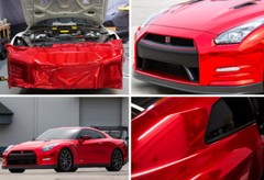 24″ x 60″ Red Chrome Mirror Vinyl Film Wrap Sticker Decal Stretchable 2ft x 5ft