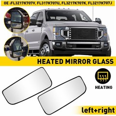 2/4X Tow Mirror Glass Lower Heated Right & Left Side For Ford F150 F250 F350 F45