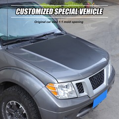 Black Front Hood Graphic Blackout Vinyl Graphics For Nissan Frontier 2005-2021