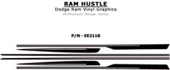 Fits 2009-2017 2018 Dodge Ram Hustle Stripes Decal Vinyl Kit
