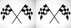 2 Qty 3M 18″ Scotch-Cal Film Finish-Line Vinyl Checkered Race Flag Decal Sticker
