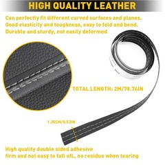 2M Car Mouldings Trim Decor Line Strip Accessories Door Dashboard Stip Wh H