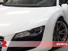 Gloss White Vinyl Car Wrap 5ft x 3ft Dual Cast BubbleFree Sheet Roll