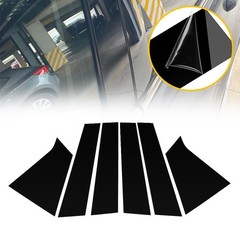 6/1 For Chevrolet Malibu 2016-2021 Car Door Trim Pillar Posts Black Decal Cove A