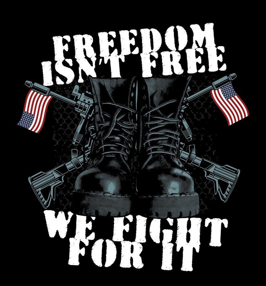 Freedom Isn’t Free (We Fight For It) Vynil Decal 6 Years + Resistance FREESTICKE