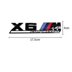 Rear Trunk For X6M COMPETITION Number Letters Sticker Body & Exterior Styling