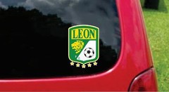 2 (PCS) Leon La Fiera Futbol Mexico Decals Stickers Full Color/Weather Proof