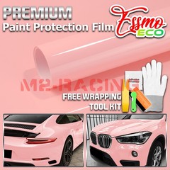 5FTx6FT PPF Blossom Pink Gloss Color Vinyl Paint Protection Film Scratch Wrap