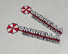 2 x Umbrella Corporation Hive Die Cut Logo Resident Evil Vinyl Decal Sticker JDM