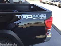 Tacoma TRD 4X4 Off-Road bedside decal Silver/Gray 75996-0C080-A3 Genuine OEM