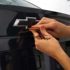 3M 2080 For GMC Emblem Overlay Vinyl Wrap Kit Sticker Decal Front Rear Uncut
