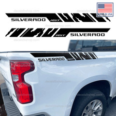 Stripes Decals bedside Fits Silverado RST Chevrolet Chevy Truck Sticker vinyl s