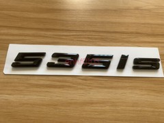 Gloss Black 3D ABS Letters Trunk 535is Emblem Rear Badge for BMW 2017-2022 535is