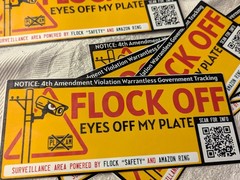 FLOCK OFF Anti-Surveillance ALPR Bumper magnet | 7.6×3.3 Heavy Duty