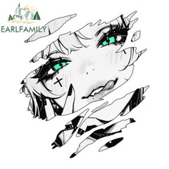 EARLFAMILY 5.1″ Devil Girl Creative Tear Graffiti Anime Car Stickers Vinyl Decal