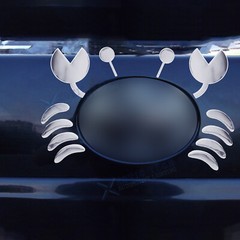 Car Crab Stickers 3D Three-Dimensional Badge Decoration Decal DIY Universal Trim